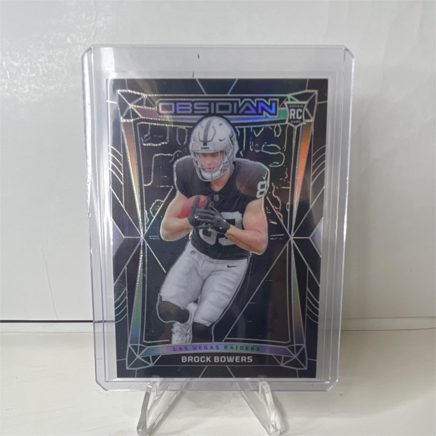 Panini Obsidian 2024 Brock Bowers Rookie #101 Las Vegas Raiders Football