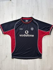 MANCHESTER UNITED 2000/2001 UMBRO THIRD FOOTBALL SOCCER JERSEY SZ BOYS L 158 CM