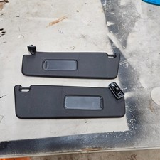 2010-2015 Chevy Camaro Driver Passenger Side Sun Visor Pair Black Vinyl Gm