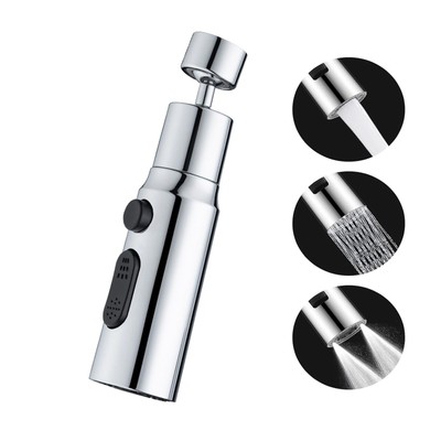 Kitchen Faucet Aerator Splash Proof Spout.3 Function Kitchen Tap Spray Head A...