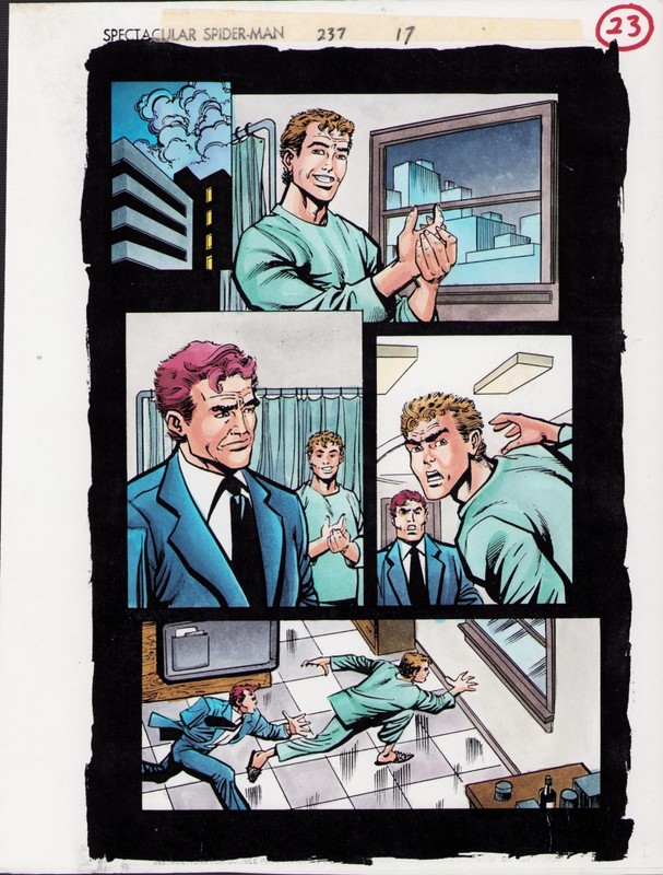SPECTACULAR SPIDER-MAN #237 PG. 23 - COLOR GUIDE - ART BY JOHN KALISZ