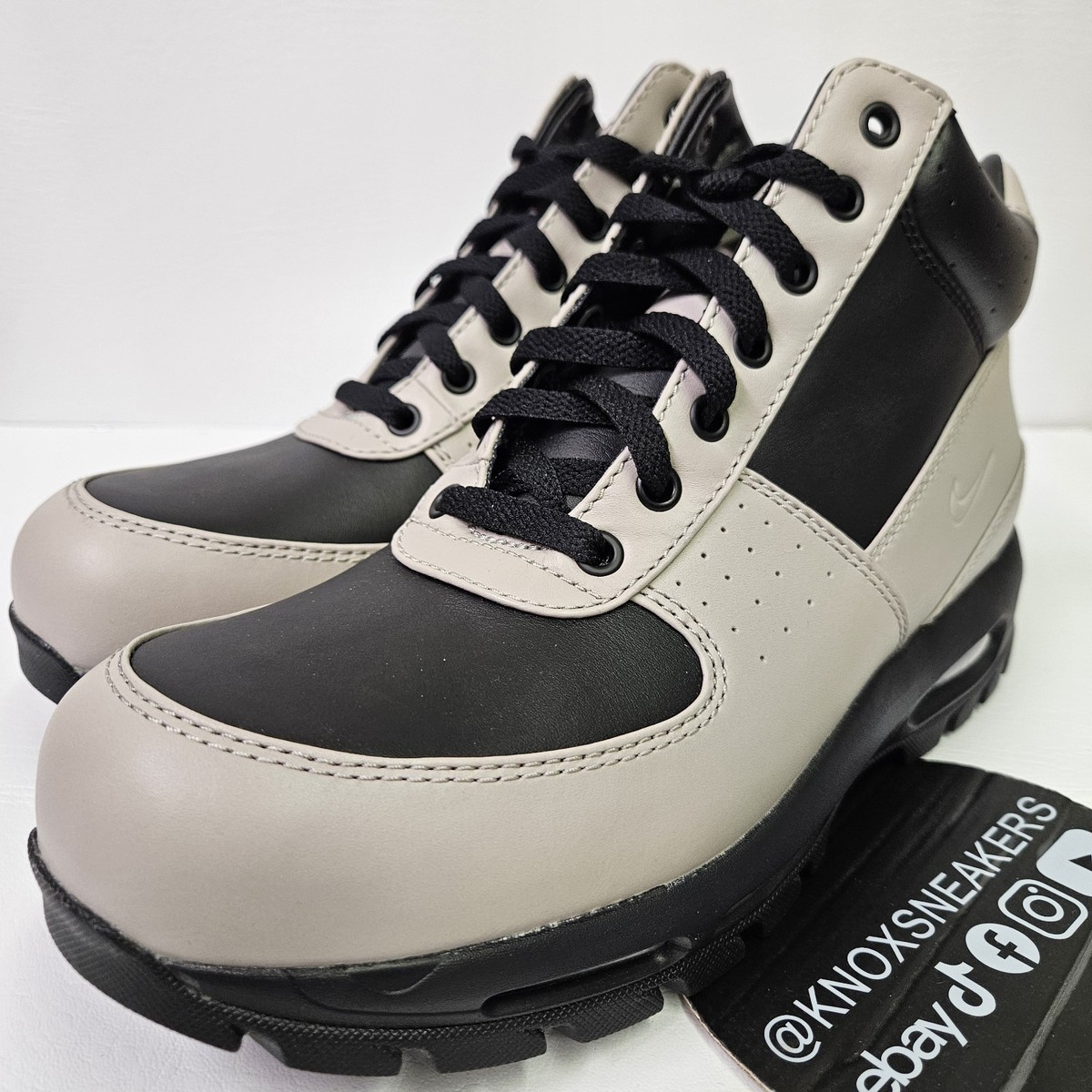 Nike Air‎ Max Goadome ACG Mens Size 10 Boots College Grey Leather FZ1314-002 NEW Nike ACG Air Max Goadome Boots College Grey/Black Multiple  main image 2