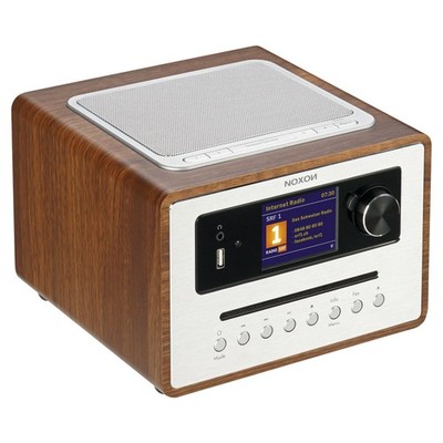 Noxon iRadio 500 CD Walnuss - 360° Soundsystem DAB+ / UKW / Internetradio, BT