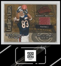 2002 Playoff Absolute Memorabilia #LL-19 David Terrell Leather and Laces #/250
