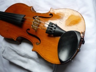 Violin 7/8th Size With Case and Bow. May be Maidstone made in Germany 1900/1920.