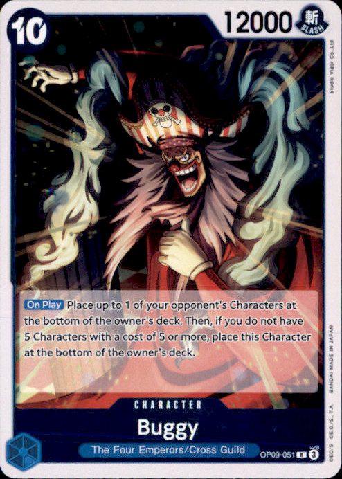 Buggy (051) Foil R Emperors in the New World OP09-051 NM Morechand 2024