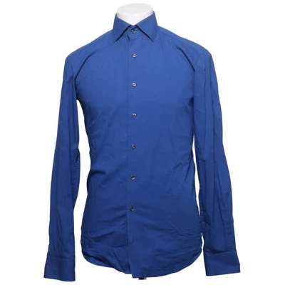 Eterna, chemise, taille : 38, bleu, coton/élasthanne, unicolore, homme #R7g - Photo 1/4