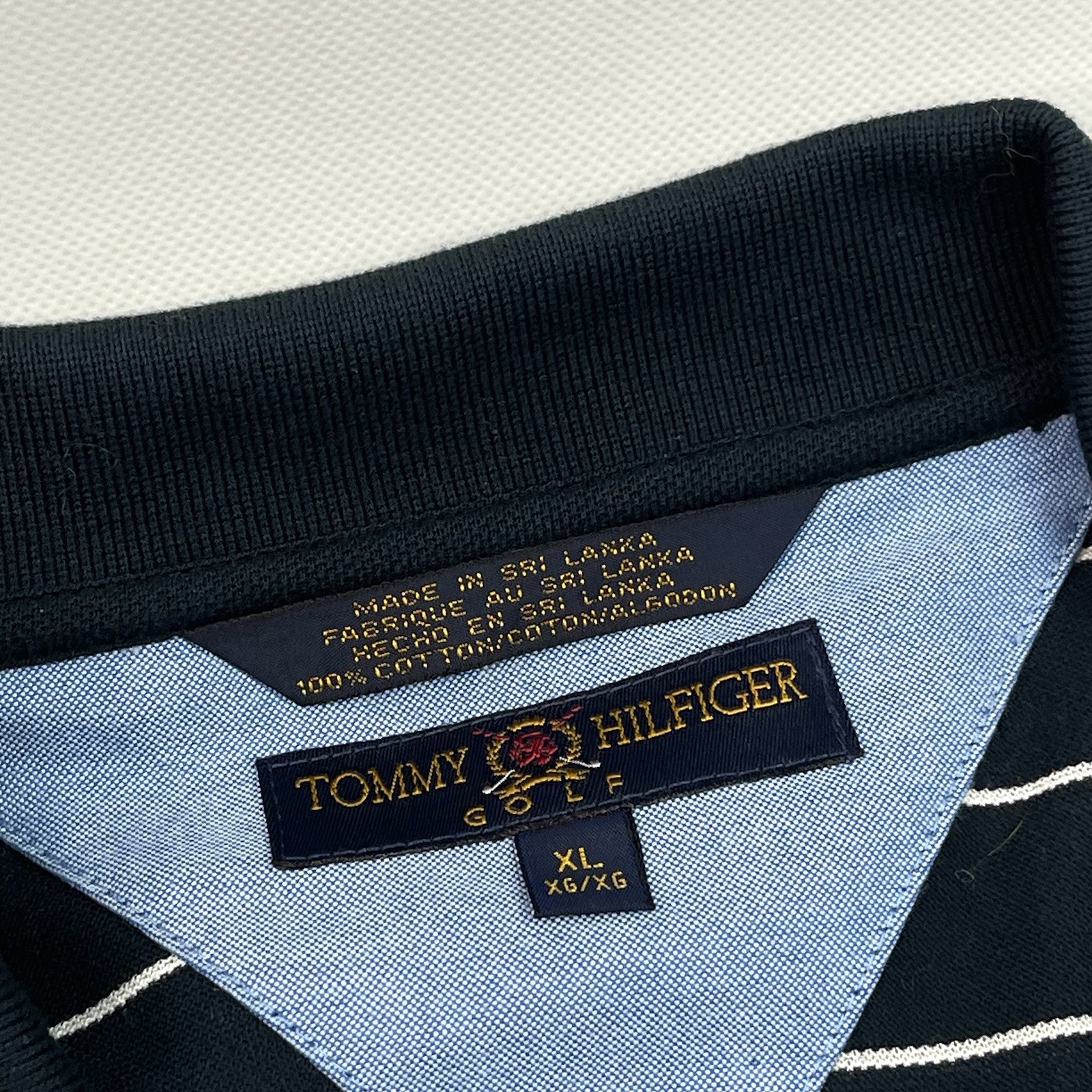 Tommy Hilfiger Classic Vintage Striped Golf Performance Polo Shirt Men’s XL thumbnail 5