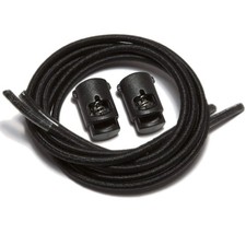 IBUNGEE LACES (Elastic No Tie Shoelaces (Made in the USA) 26-inch Black
