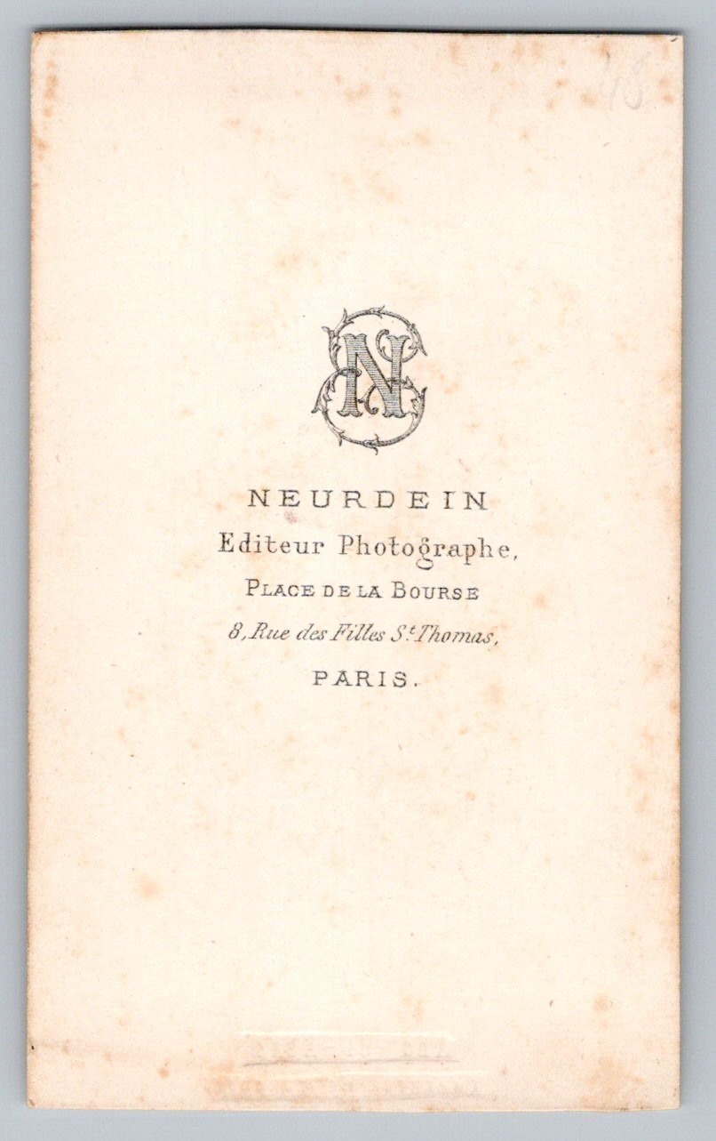 CDV 1868 Abdülaziz Sultan Empire Ottoman Photo Turquie Foto Turkey  عبد العزيز 2