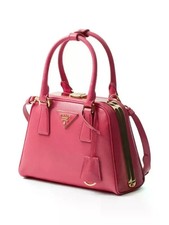 Prada mini pyramid Saffiano Vernice tote bag pink - BNWT 1BK026