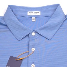 Peter Millar Excursionist Flex Polo Shirt Mens 2XL Nordic Blue Summer Comfort