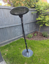 Electric Infrared Standing Outdoor Patio Heater, Adjustable Height, Black Metal