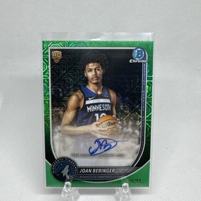 2025-26 Bowman Chrome Joan Beringer Green Mega Mojo Auto /99 SP Rookie RC