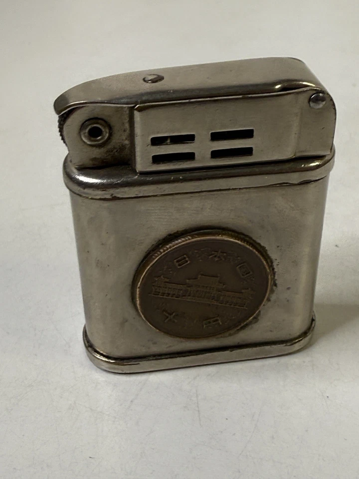 Moneda japonesa pegada encendedor Beattie Jet vintage sin probar Foto 4 de 4