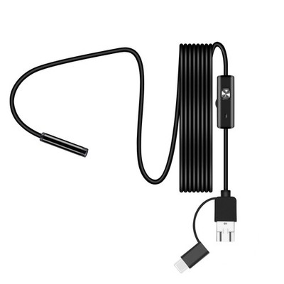 2M Borescope Endoscope Camera 6 LED for Android Type-C USB 7mm HD Waterproof