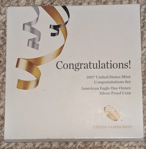 2017 s proof silver eagle congratulations set