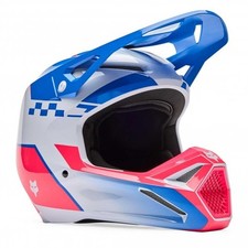 FOX (MX26) Youth MX Helmet - V1 COLLECT - White/Blue/Pink