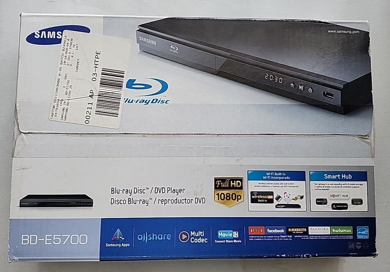 Samsung BluRay / DVD Disc Player BDE5700 NEW eBay