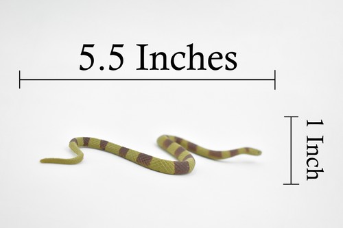 Southern Copperhead Snake, Rubber Reptile, Realistic Model Toy 5 1/2" F2047 B39 - Picture 3 of 8