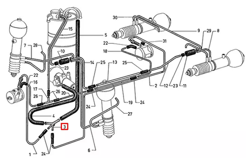 Racor Tubos Retorno Suspensión Hidráulica CITROEN GS Gsa - CITROEN GX1326501A - Imagen 5 de 5