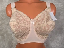 VINTAGE Goddess Revelation Beige Lace Underwire Bra Style 106 NEW UK 34FF 34 FF
