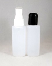 Natural HDPE 2oz Plastic Bottles-Treatment/spray pump,Disc Top, or Cap