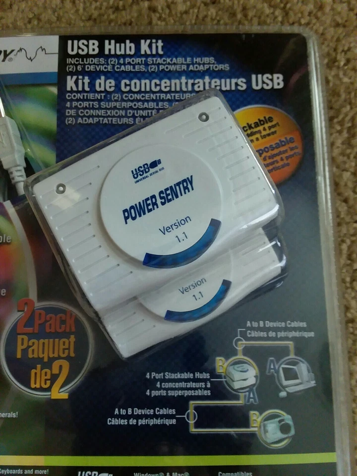 Brand New Power Sentry USB Hub Kit - 2 packs. Sealed - Image 2 of 4