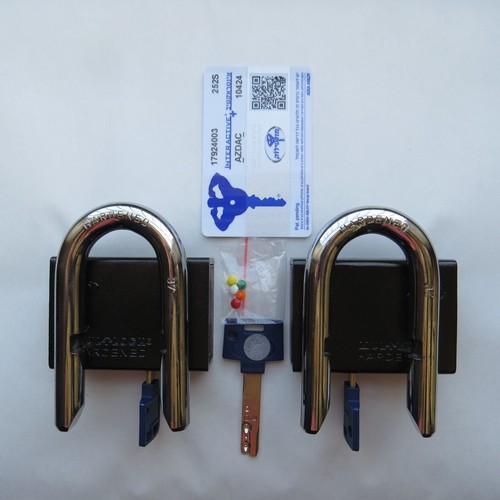 2 STCK. AUF DEMSELBEN SCHLÜSSEL MUL-T-SCHLOSS C-13 SCHLÜSSEL GLEICH HOCHSICHERHEITSVORHÄNGESCHLOSS 1/2 ZOLL SCHESSEL - Bild 5 von 12