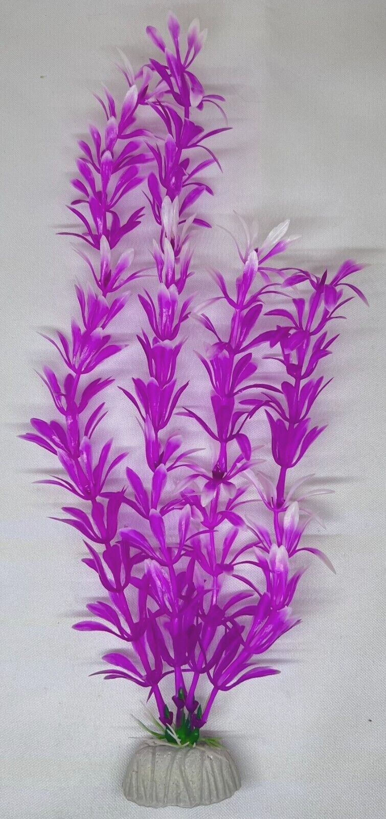 (9 Pack) 12" Artificial Aquarium Plant Plastic Decoration Fast