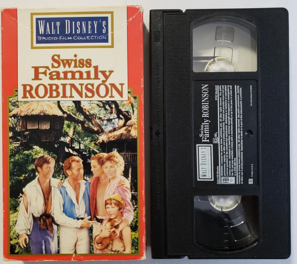 Swiss Family Robinson 1960 VHS 1997 Release Walt Disney  - Image 3 of 3