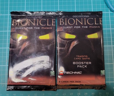 2001 Bionicle Quest for the Masks *Two* Sealed Booster Packs of 9 Cards