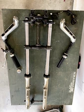 1982 Yamaha Virago XV920 Front Fork Set Including Front Axle, Triple Tree