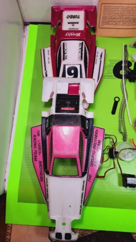 Vintage RC Car Kyosho Turbo Optima With 2 Bodies Full Chain DriveAnd Electronics - Picture 2 of 12
