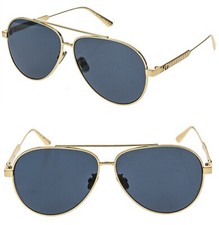 CHRISTIAN DIOR Gold Metal Cannage Paris A1U Pilot Sunglass CD40165U DIORCANNAGE