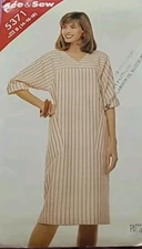 See & Sew Butterick Pattern 5371 Misses Dresses Size 14 to 18 Uncut 1985