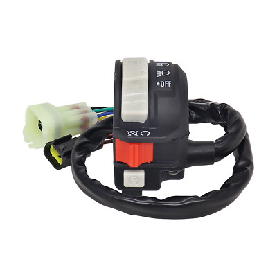 Left Handlebar Switch Start Engine Run Hi Lo Off Light Compatible - Foto 3