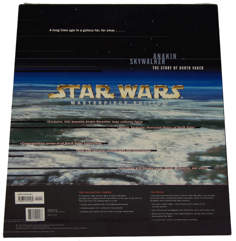 Star Wars Masterpiece Edition Anakin Skywalker The Story Of