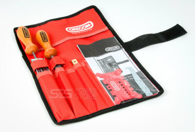 Oregon Sägeketten Schärfset 3/8, 1/4 Ketten Schärfsatz 542651 Tasche 4 mm Feile
