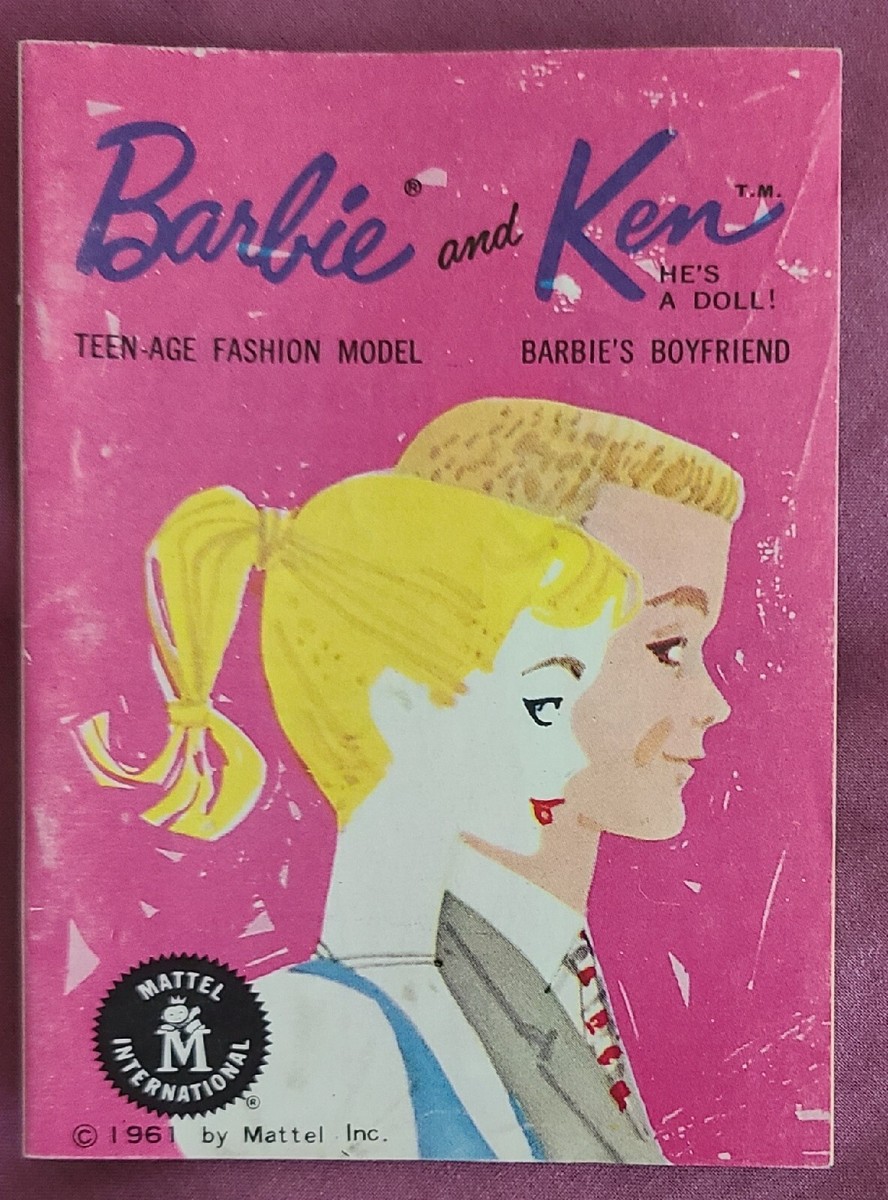 Vintage 1960s Mattel Barbie And Ken Teenage Fashion Mini Booklet