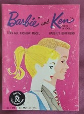 Vintage 1960s Mattel Barbie And Ken Teenage Fashion Mini Booklet