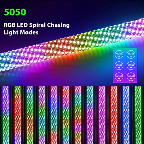 For Can Am X3 ATV UTV 1.8" Thick Pair 2FT RGB FAT LED Whip Light Spiral Antenna - Bild 4 von 18