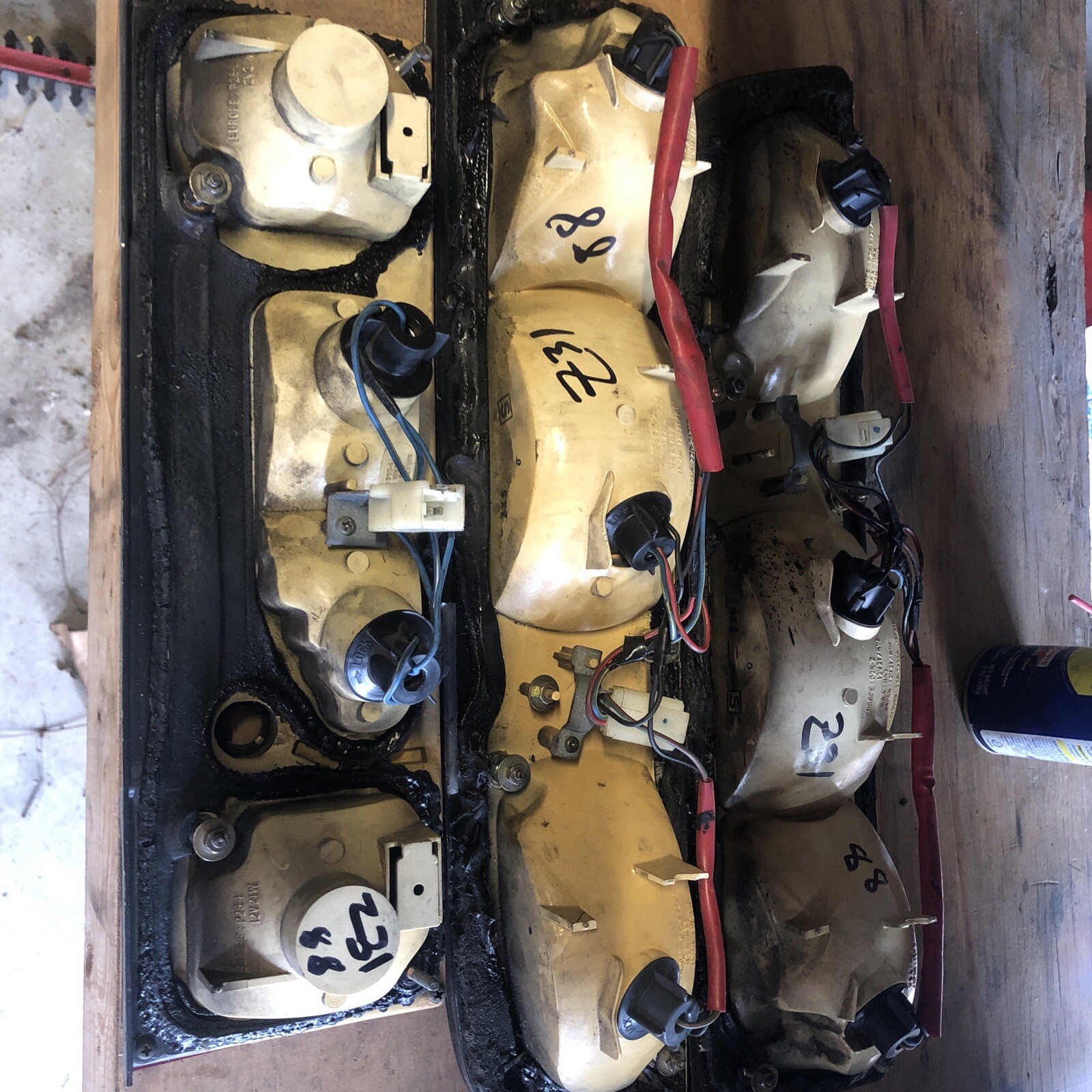 8489 nissan z31 300zx tail lights Complete Set Right Left & 3rd Light eBay