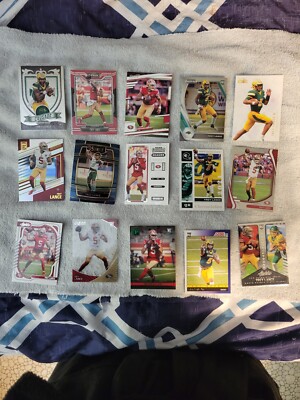 Trey Lance. 15 Card Football Lot. Rookies, Inserts. Great Condition