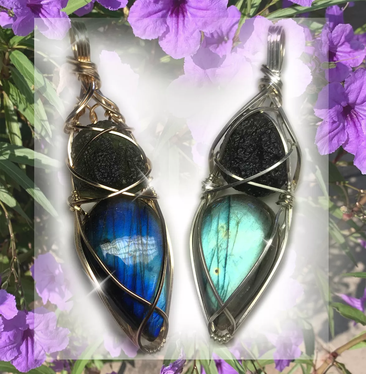 Labradorite crystal deals necklace