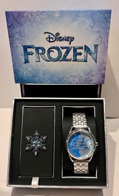 Citizen Women's Eco-Drive Disney Frozen Blue Dial Crystal