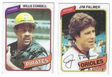 1980 Topps Baseball card singles #1 to #726