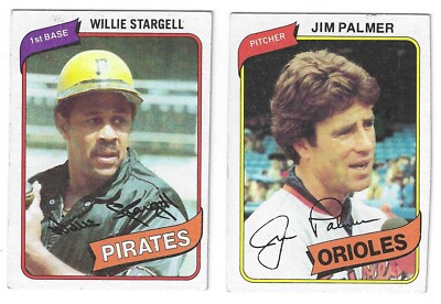 1980 Topps Baseball card singles #1 to #726