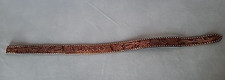 VNTG 80's Hand Tooled WESTERN BELT Buck Stitch Engraved Name " Larry " on Back