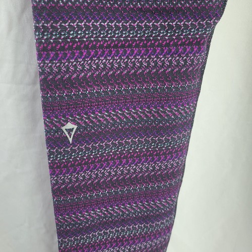 Ivivva by Lululemon girls 14 Rhythmic Tight City Twist Coal Polar Pink - Picture 4 of 6